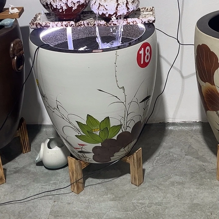 冬***）景德镇陶瓷鱼缸艺术