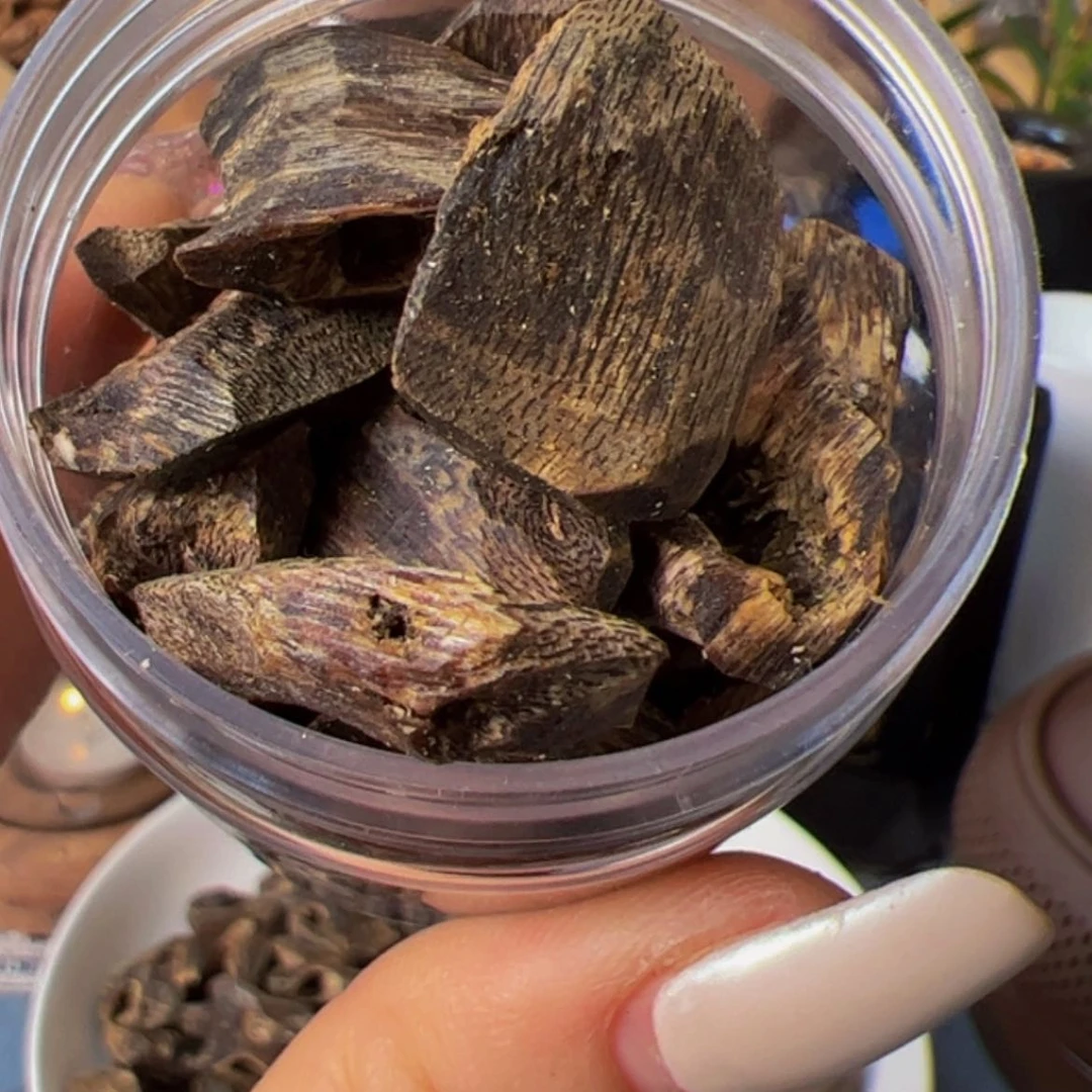 【闪购商品】沉香手把件奇楠金沙叶老块料30克