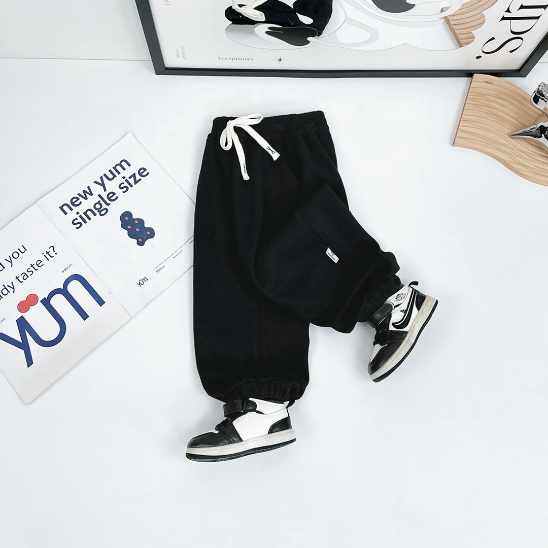 儿童加绒裤子男童运动裤2025新款秋冬装 D-FB24323 悠悠童话童装