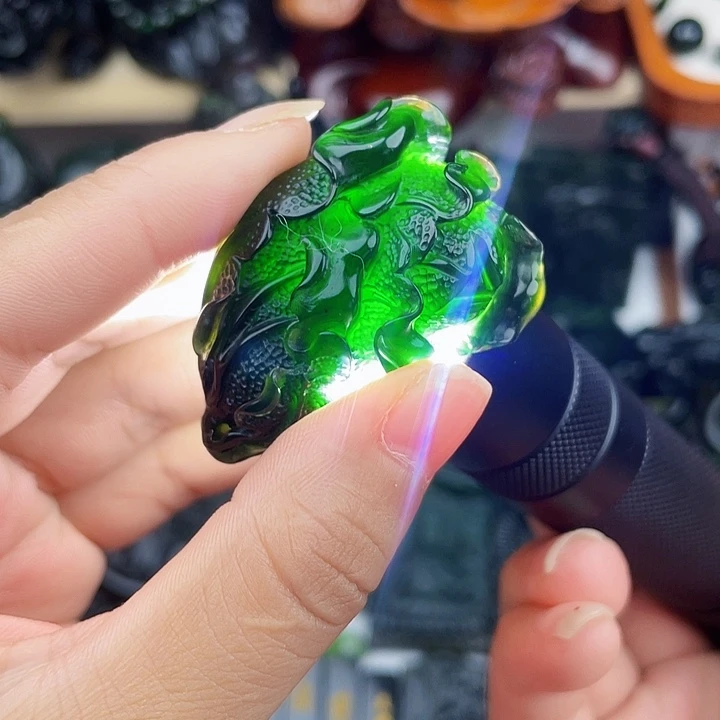 未镶嵌蛇纹石玉手串泰山玉百财
