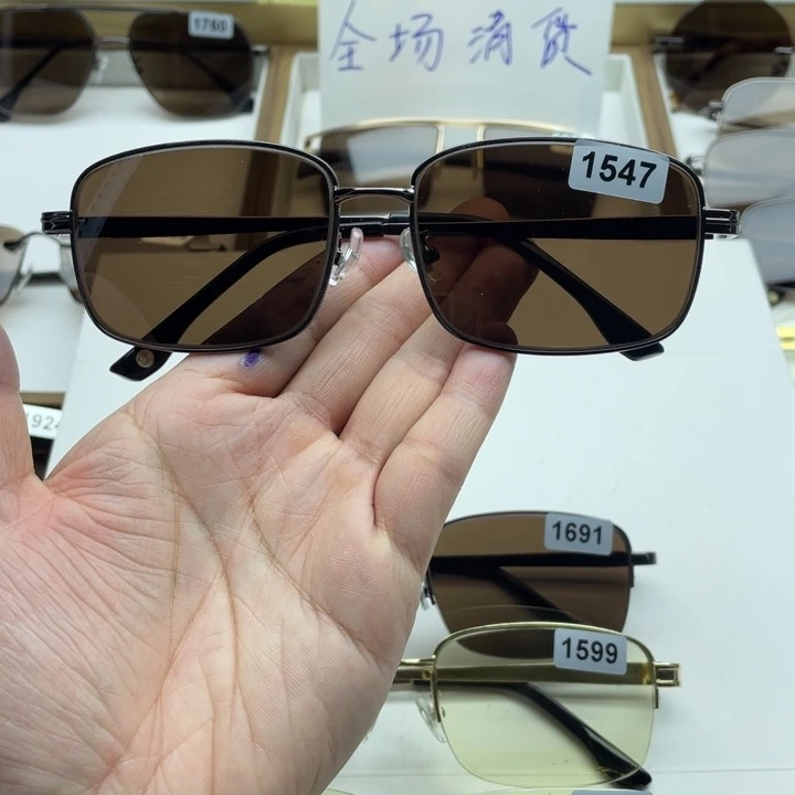 茶水晶全框眼镜 1547