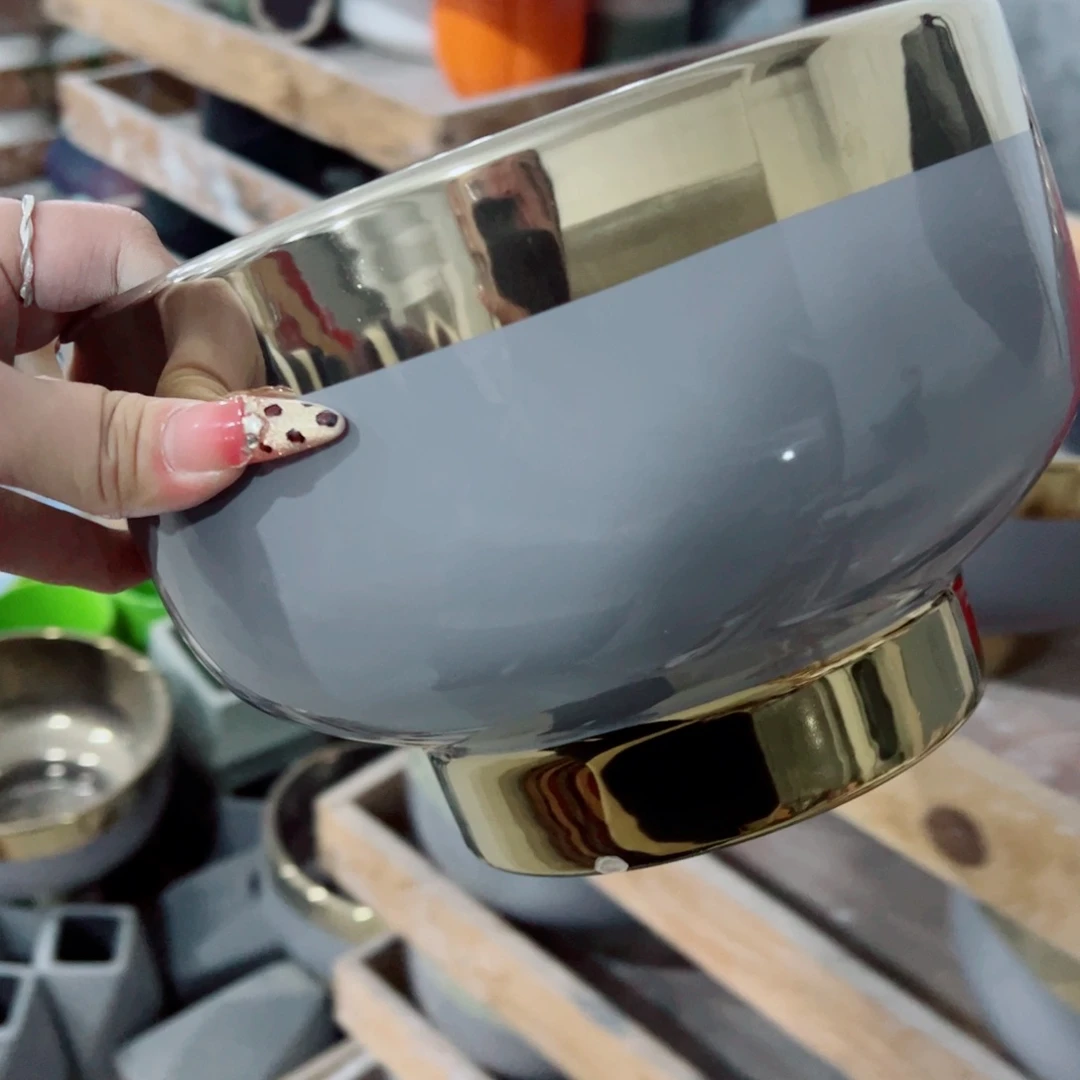 有孔，陶瓷花盆满10米包邮发货