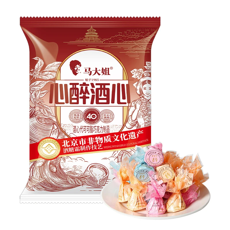 马大姐酒心巧克力150g*4袋经典味道