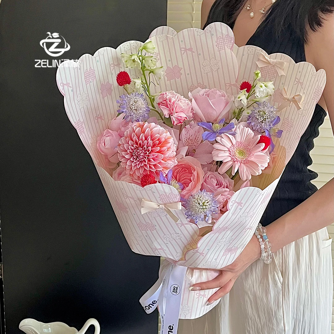 泽林七夕新款旷野拾梦风华纸花艺包装纸花束包装纸