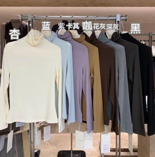 十三行～高品质高领高弹力打底衫超百搭83080