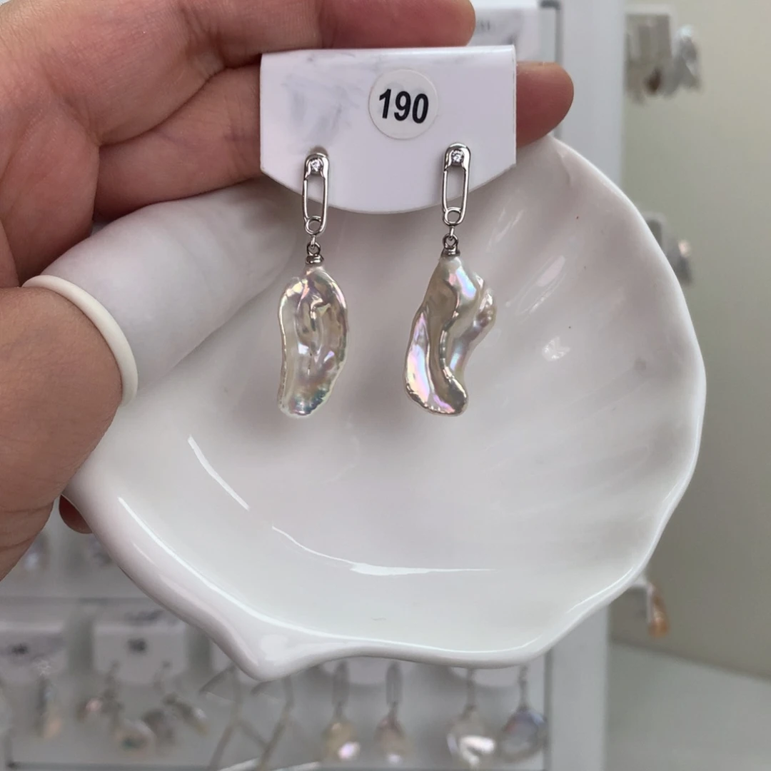 巴洛克花瓣耳饰➕S925银镶