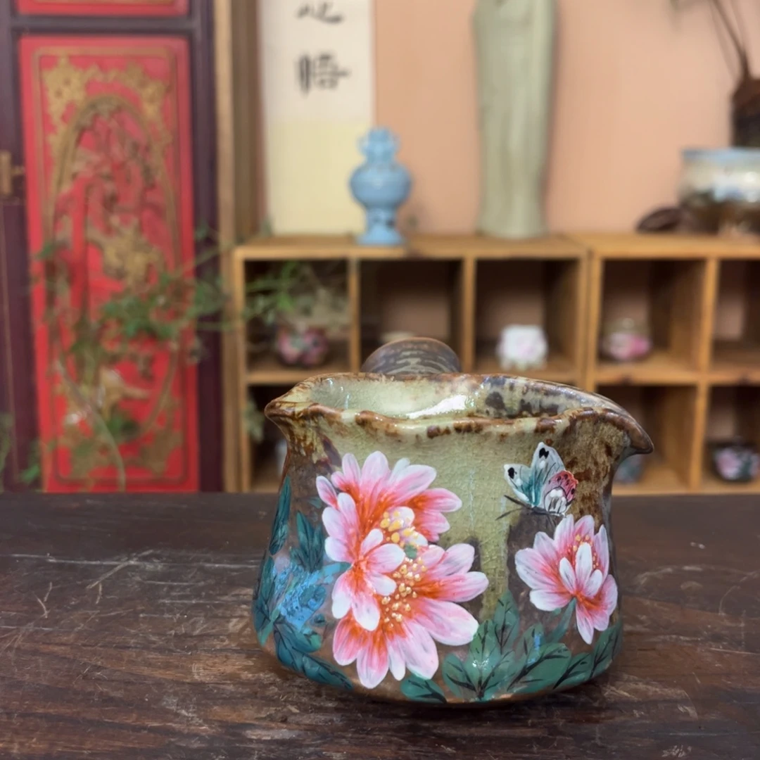 柴烧手工手绘陶瓷