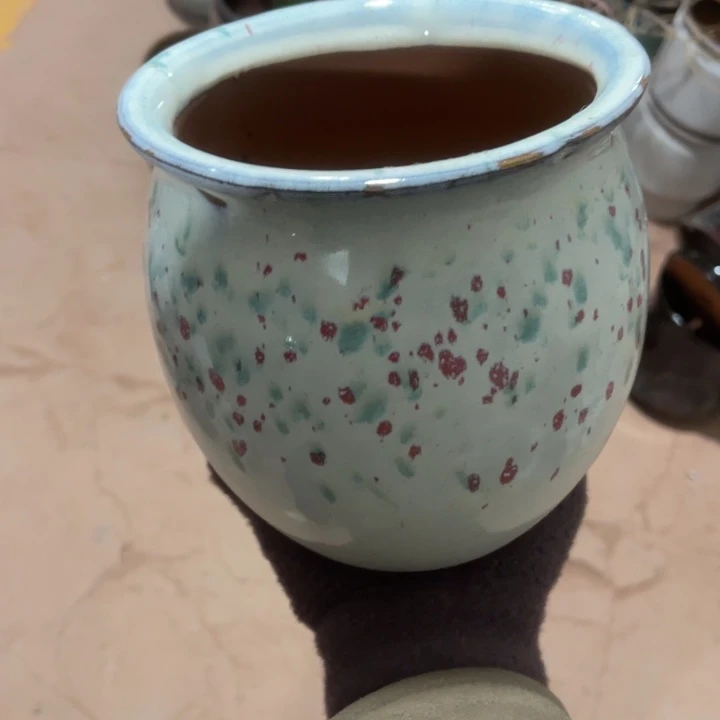 紫砂花盆口径16高度17一只小瑕疵