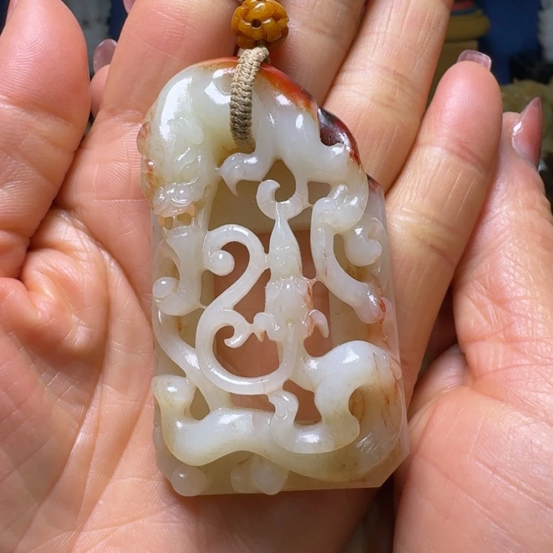 和田玉（糖玉）挂件未镶嵌