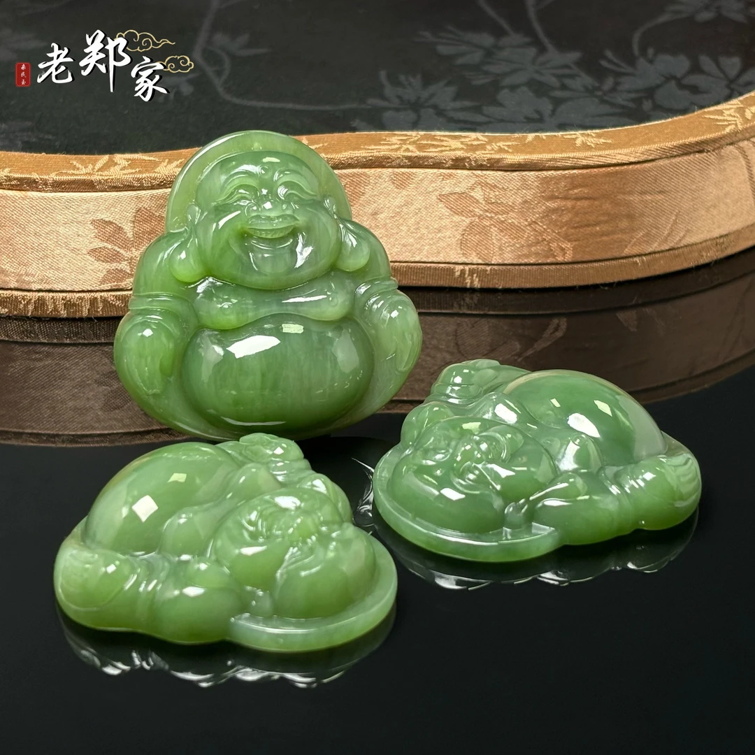 【老郑家】和田玉佛公挂件 292 多样性发一件 约48*48*12mm