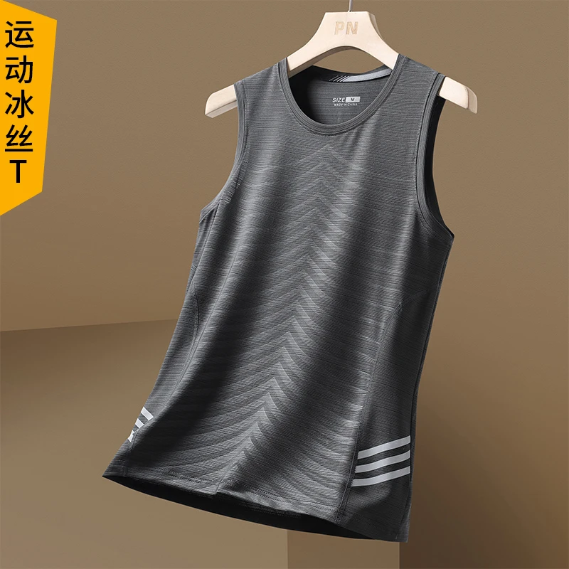 上衣背心速干冰丝运动无袖