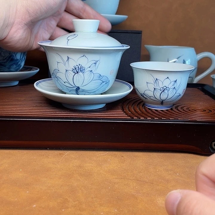 手绘荷花160家60杯子