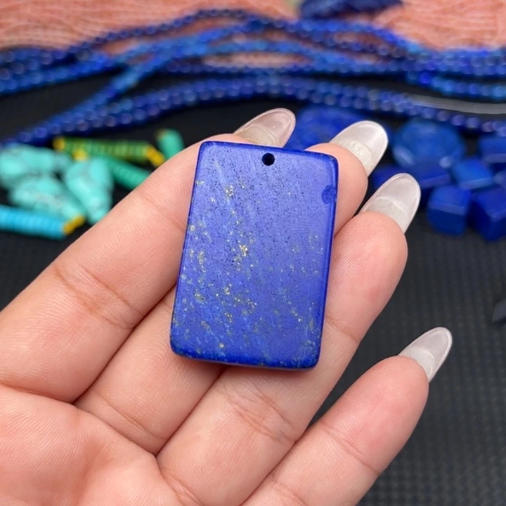 青金石未镶嵌吊坠(不含链)