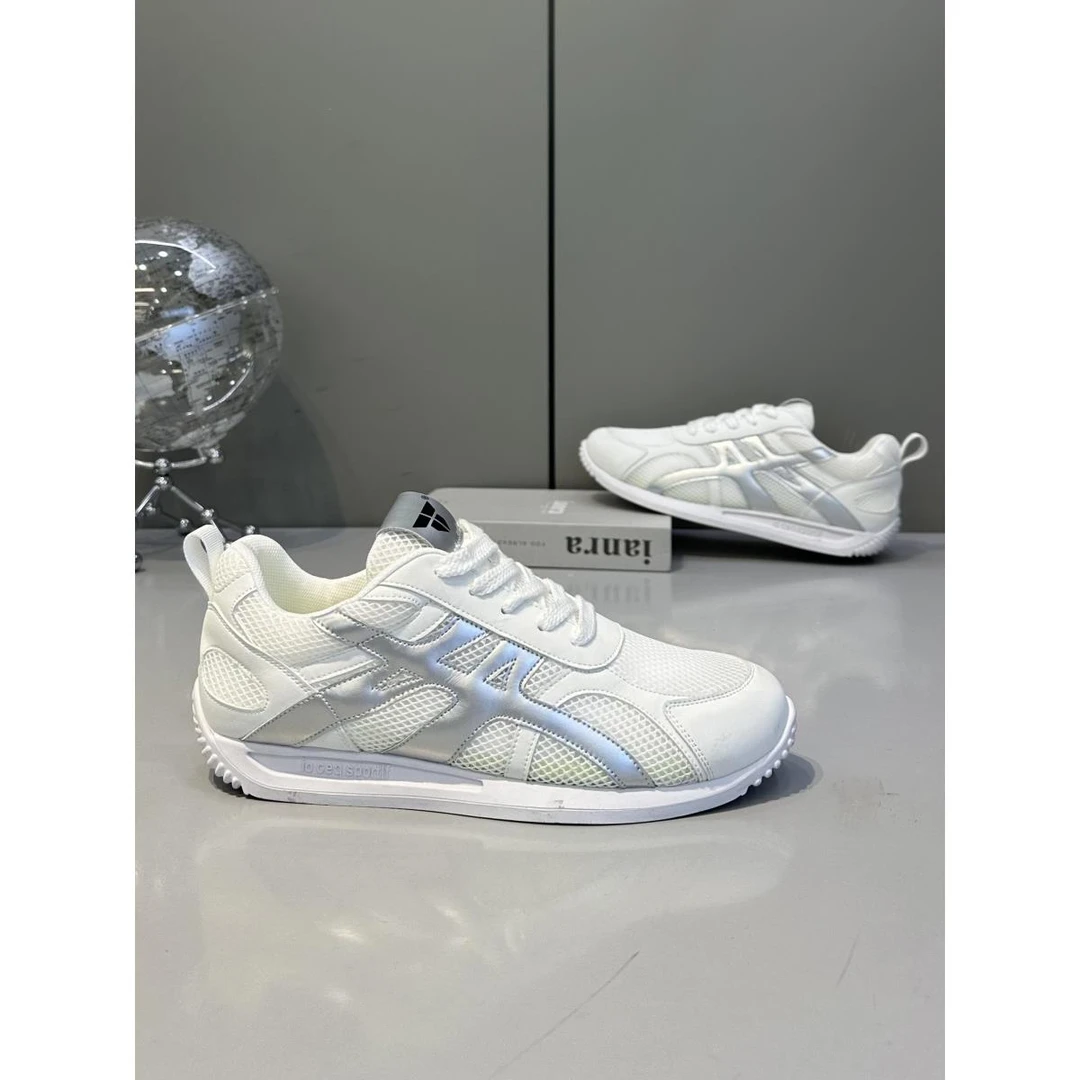 小白鞋男网面透气2025夏季新款登山阿甘鞋软底板鞋百搭男鞋运动鞋