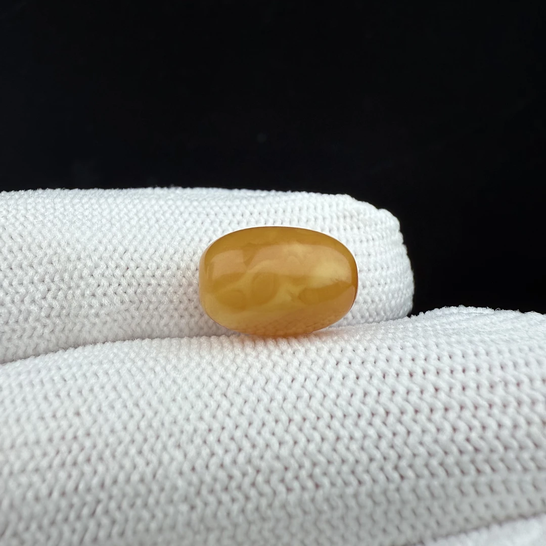 J6897天然原矿俄料蜜蜡小桶珠8.8*13mm支持鉴定假一罚十