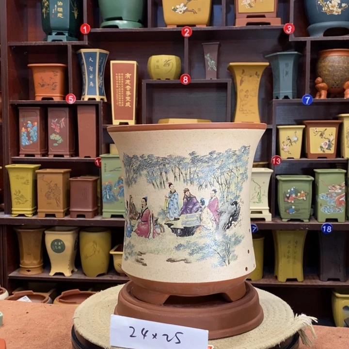 紫砂花盆紫砂作品