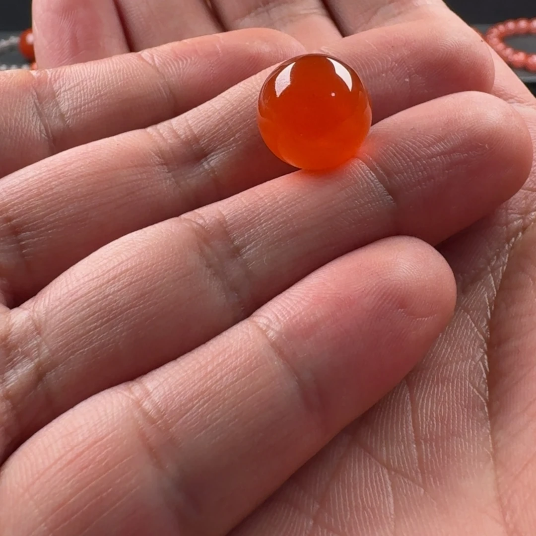南红玛瑙未镶嵌圆珠14.1
