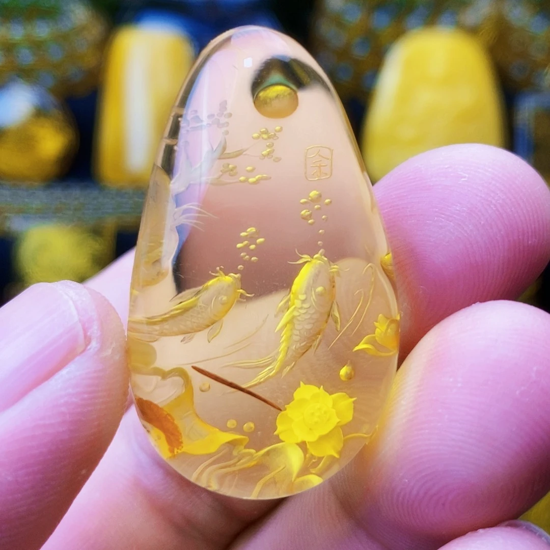 【闪购商品】未镶嵌吊坠(不含链)金珀