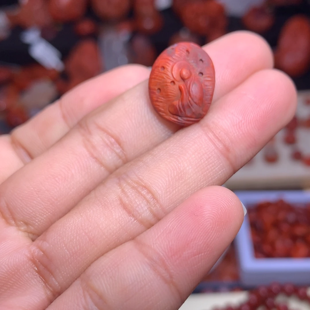 墨***園南红玛瑙未镶嵌珠宝半成品悟道不退换