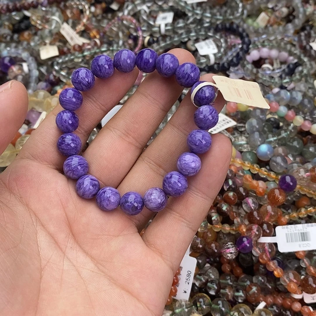 未镶嵌查罗石（紫龙晶）手串手链