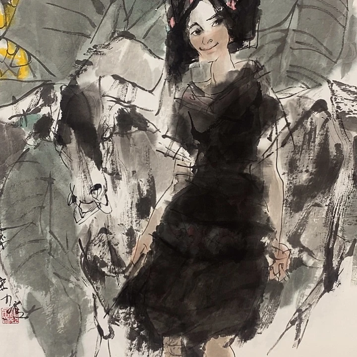 风***周国画书画作品多次参加全国书画大展