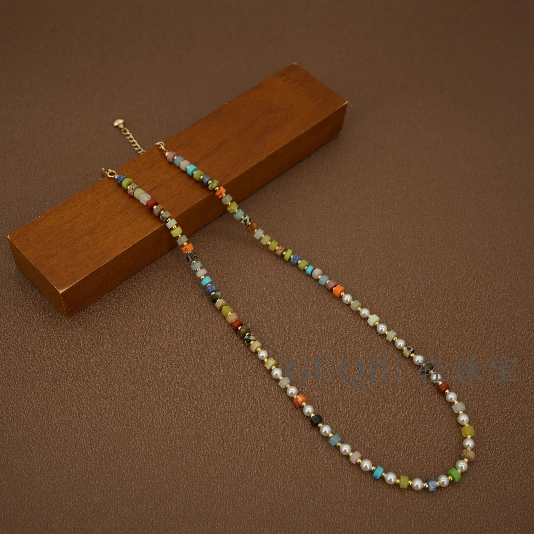 铜项链 手工石头正品施华洛石头多巴胺明星同款项链手链