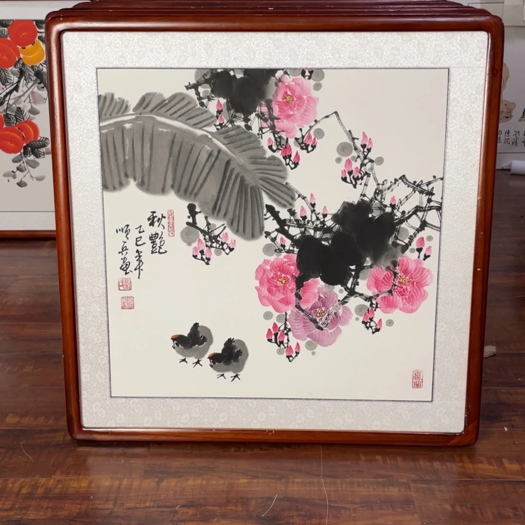 国画带框尺寸63*63厘米