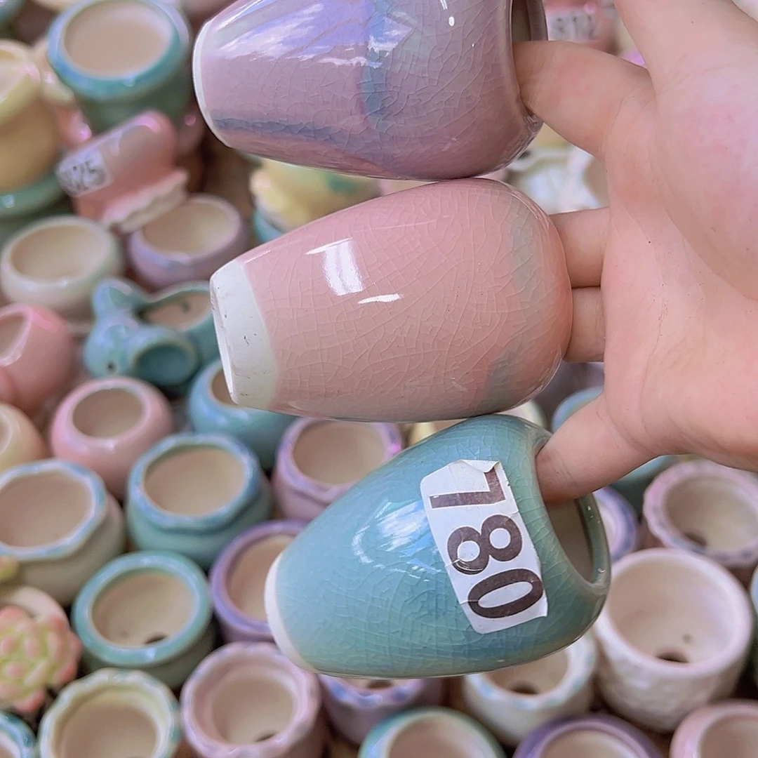 陶瓷花盆当场满12包邮