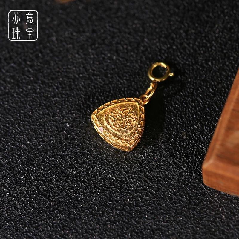 吊坠925银珐琅 珐琅九尾狐万能扣头小滴溜拍一发一（多样性发货）