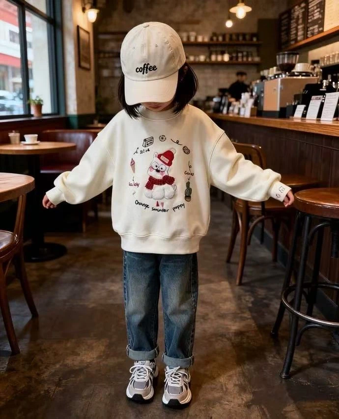 【帽子雪纳瑞-卫衣】加绒-新款2025韩系秋款新款长袖