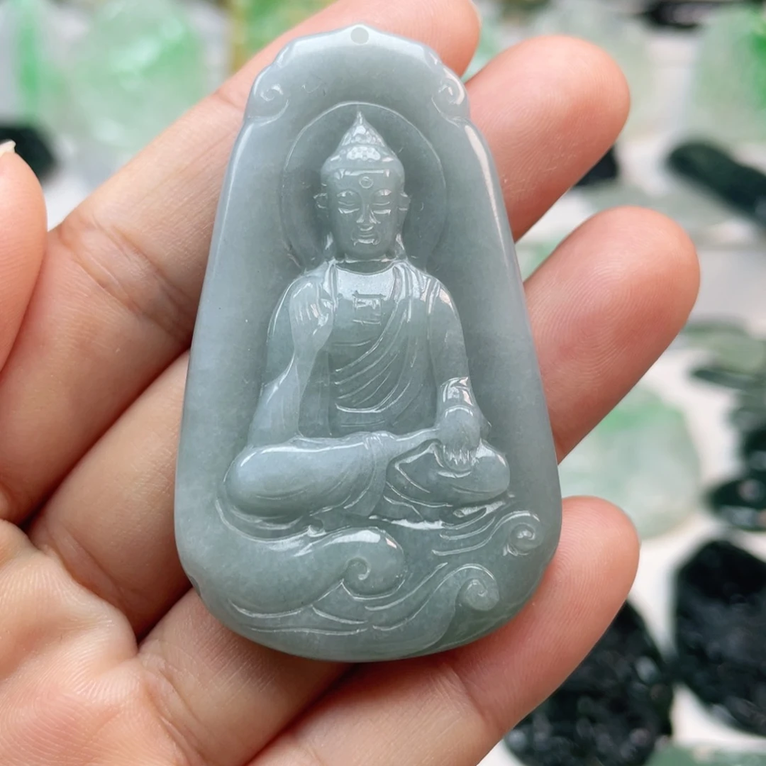 翡翠颈饰未镶嵌阿弥