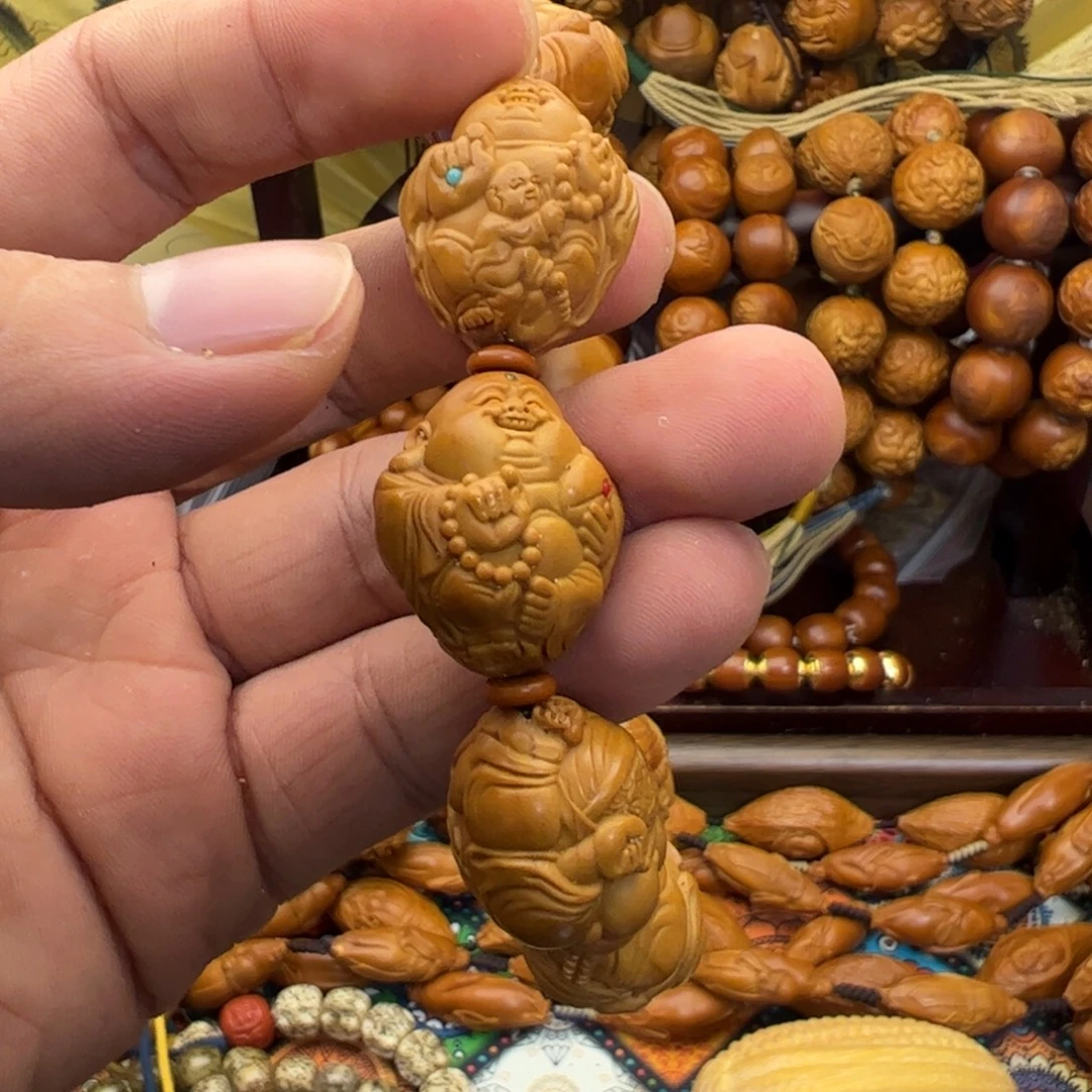 年***漾橄榄核手串/手链镶嵌财迷