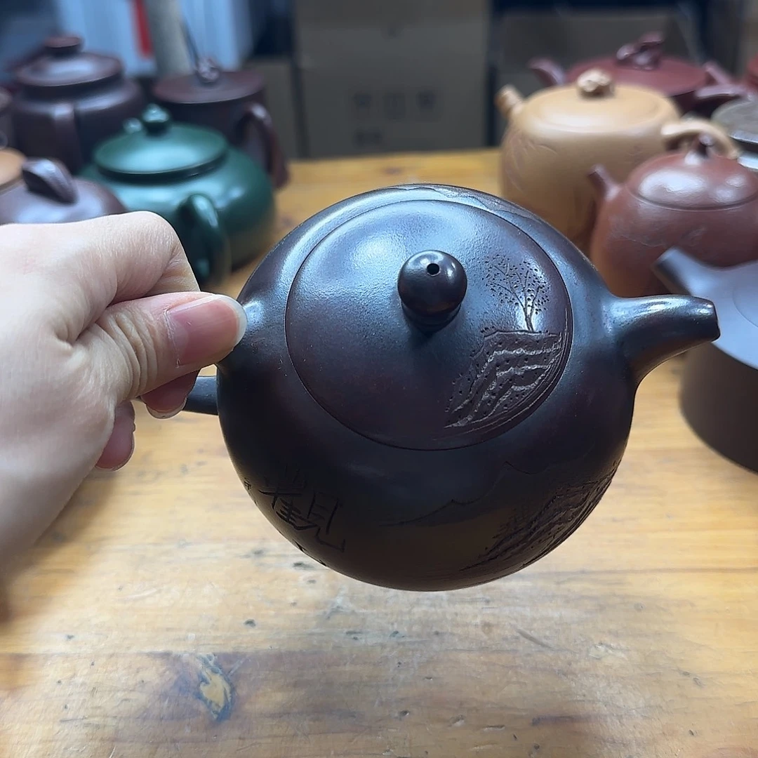 茶壶底槽青民间手艺人全手工制作