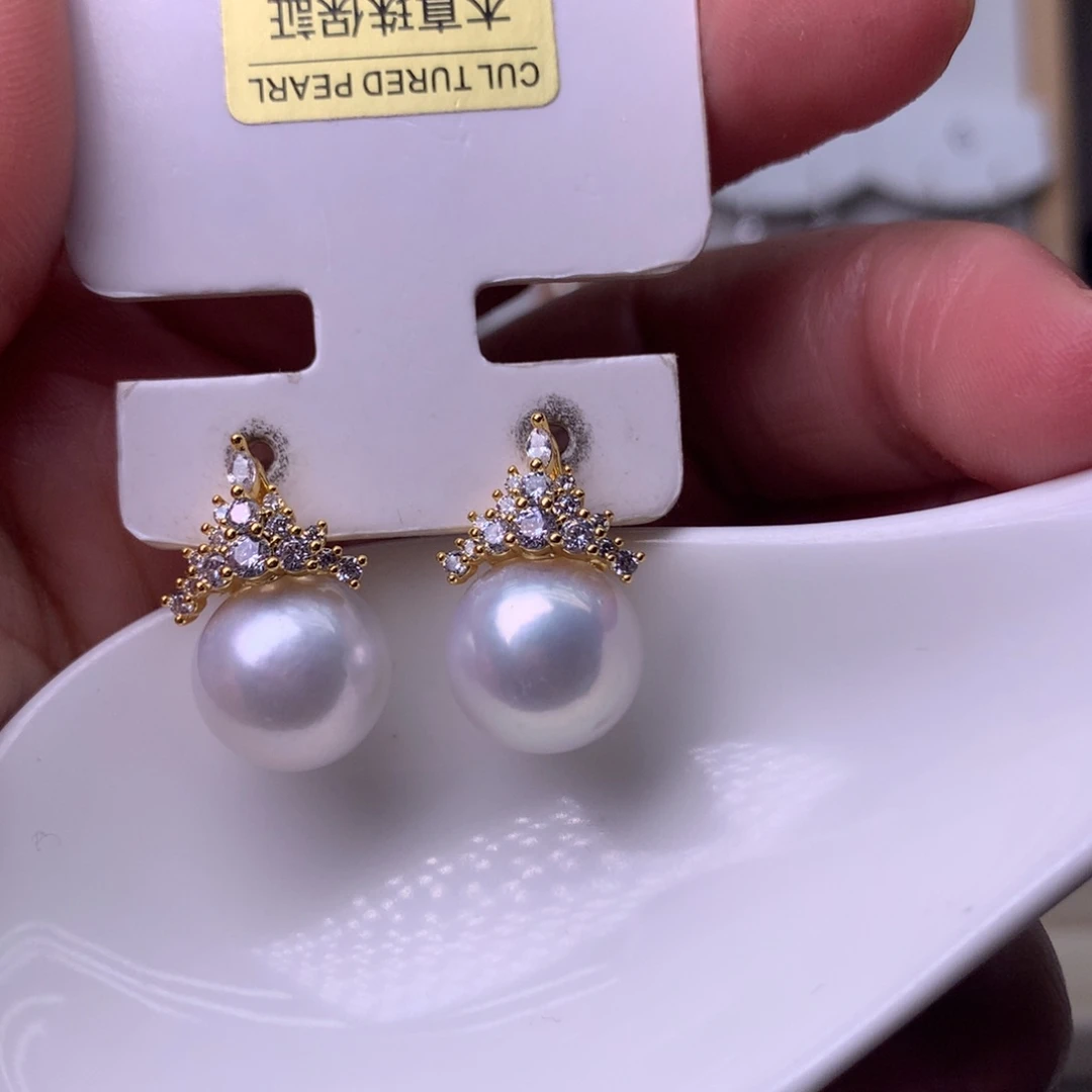 未镶嵌耳饰淡水珍珠