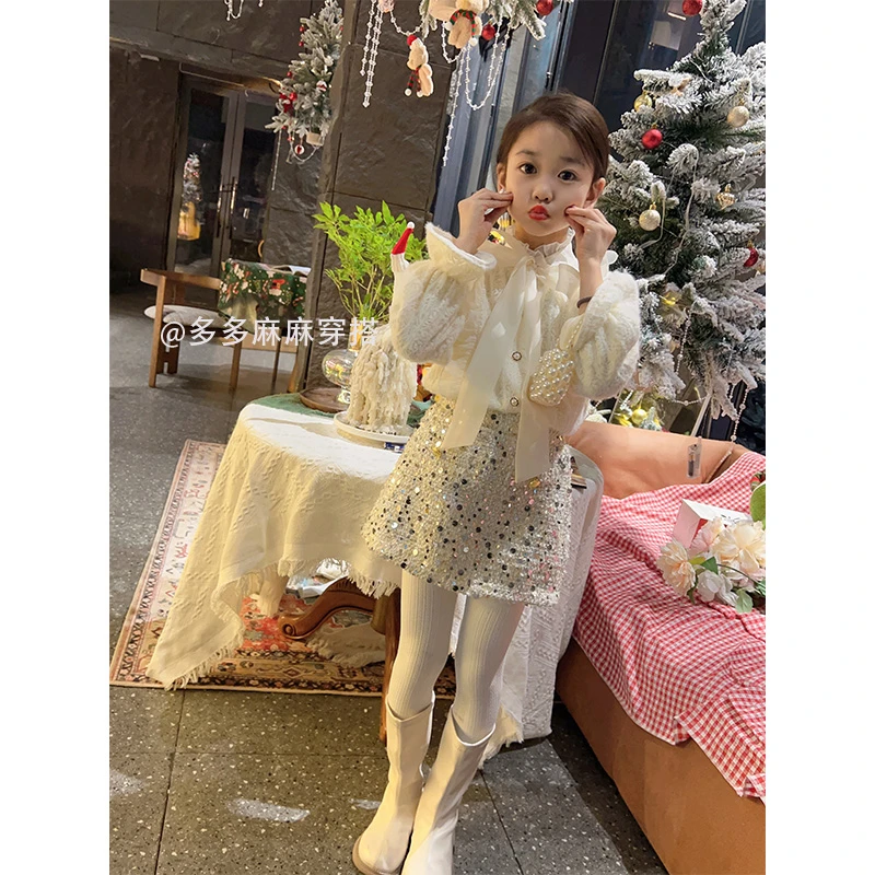 女童洋气长袖公主风衬衫23867#