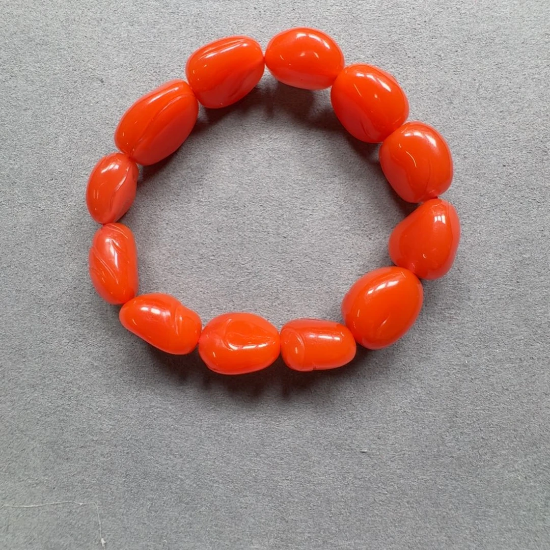 毅***男南红玛瑙未镶嵌手串