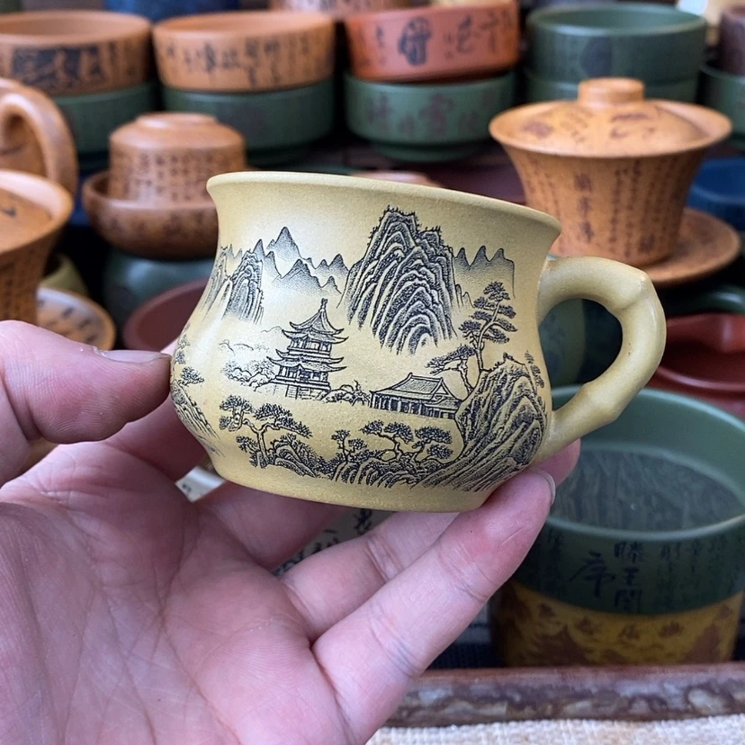 【闪购商品】紫砂杯子宜兴全手工紫砂杯