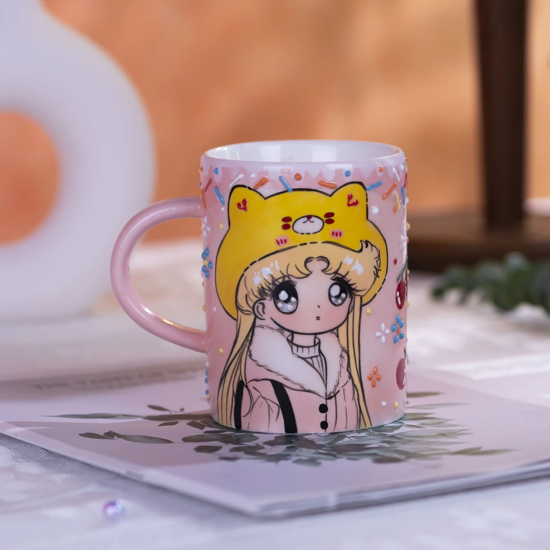 易盛手工创意美少女陶瓷茶杯