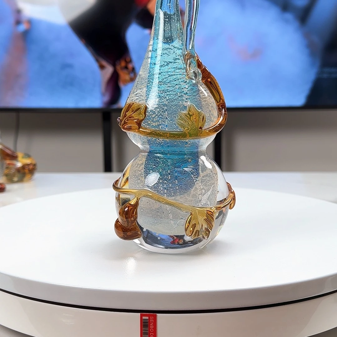 手工艺品琉璃银箔福禄缠身