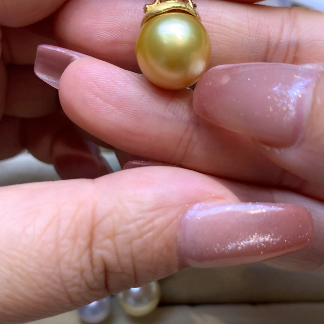 颈饰银S925镶嵌海水珍珠