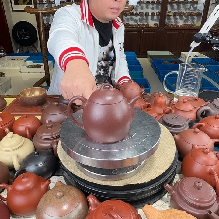 紫砂茶壶秦权紫泥