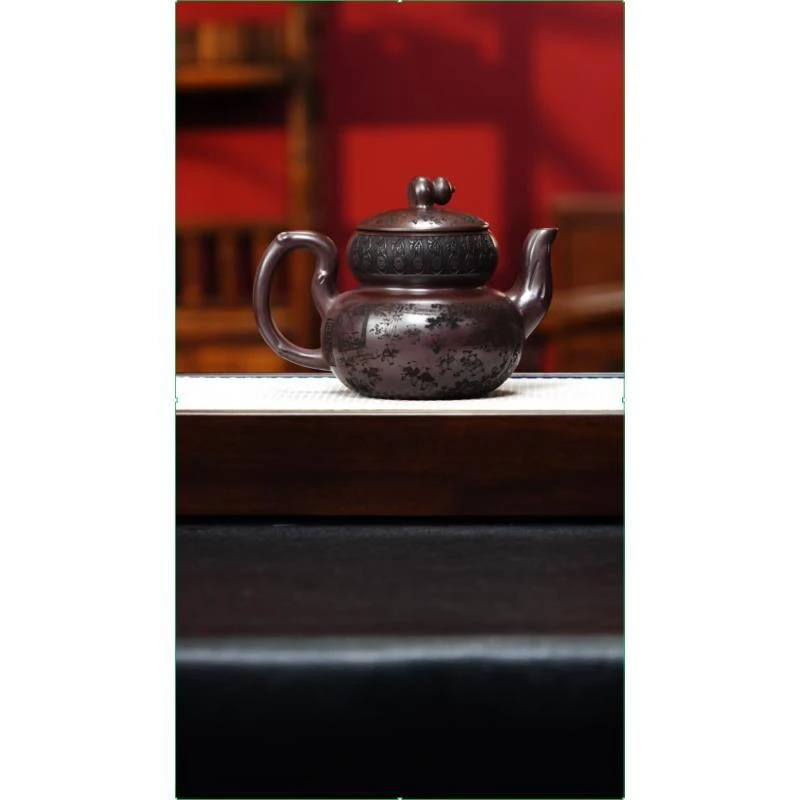 宜兴紫砂 葫芦 石红 李恒阳h523