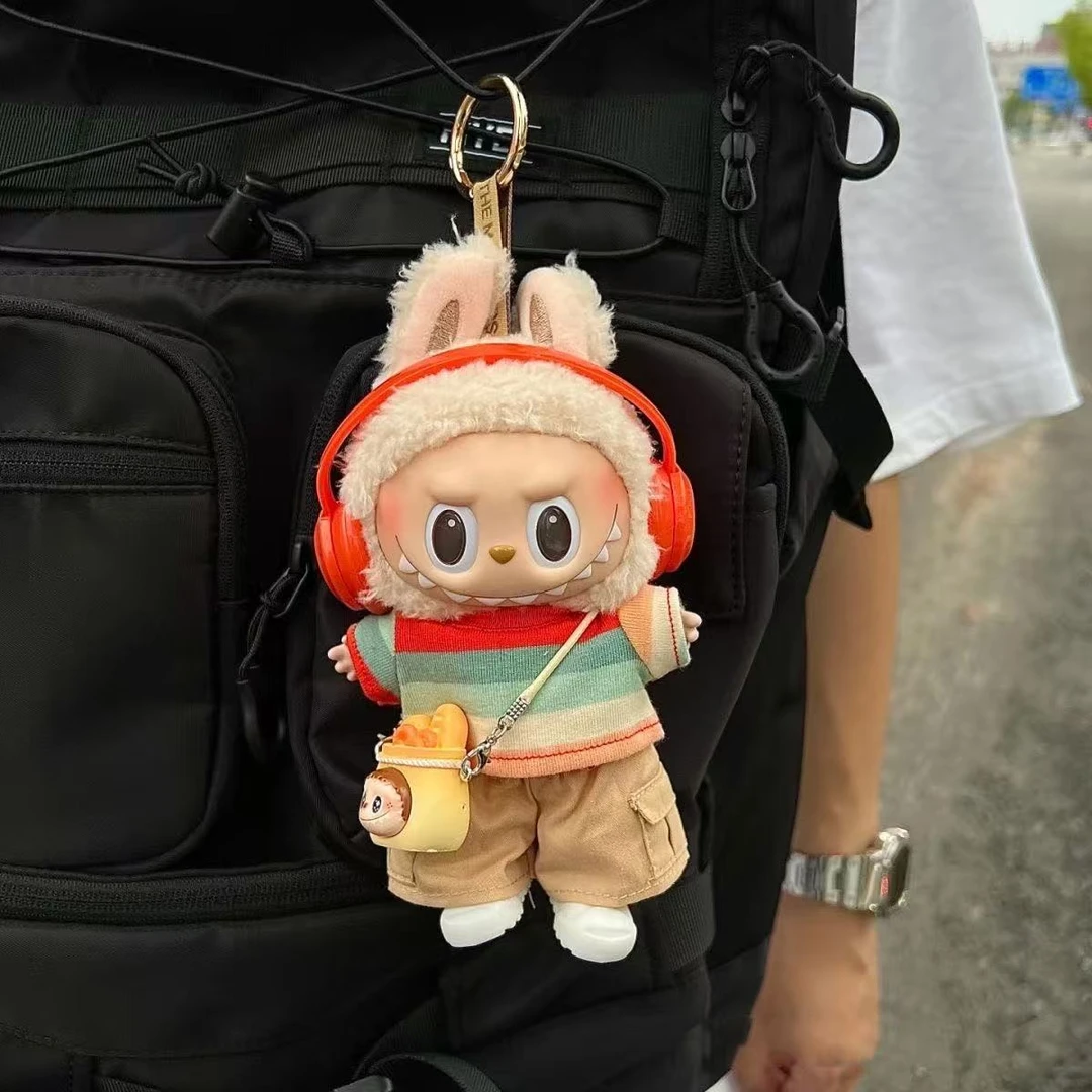 拉布布公仔衣服坐坐派对服装娃衣可乐一二三代通用棉花娃娃衣17cm