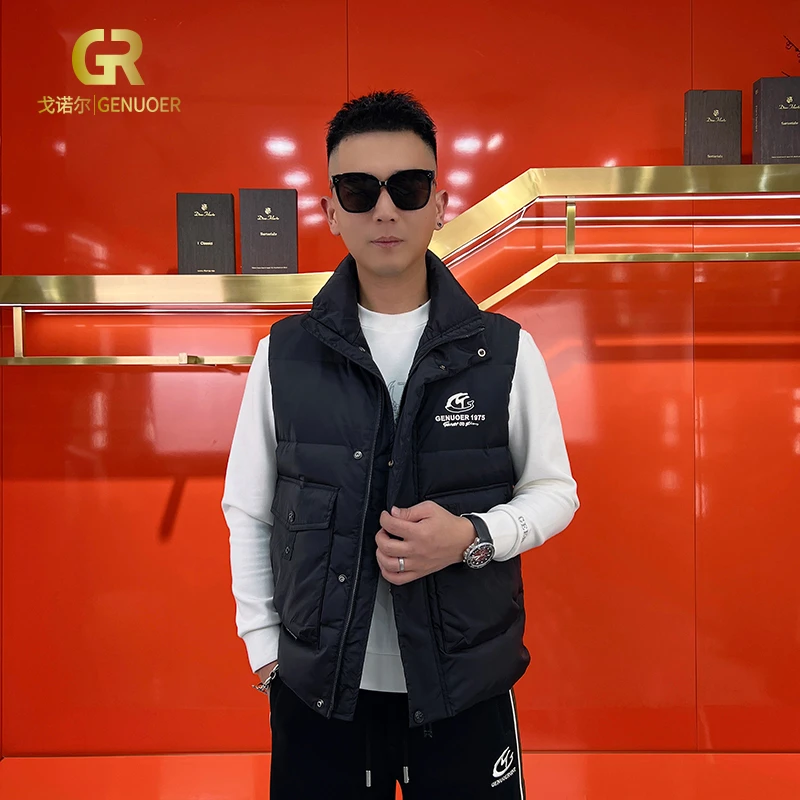 戈诺尔立领短款拉链秋冬薄款马甲BQRD45934