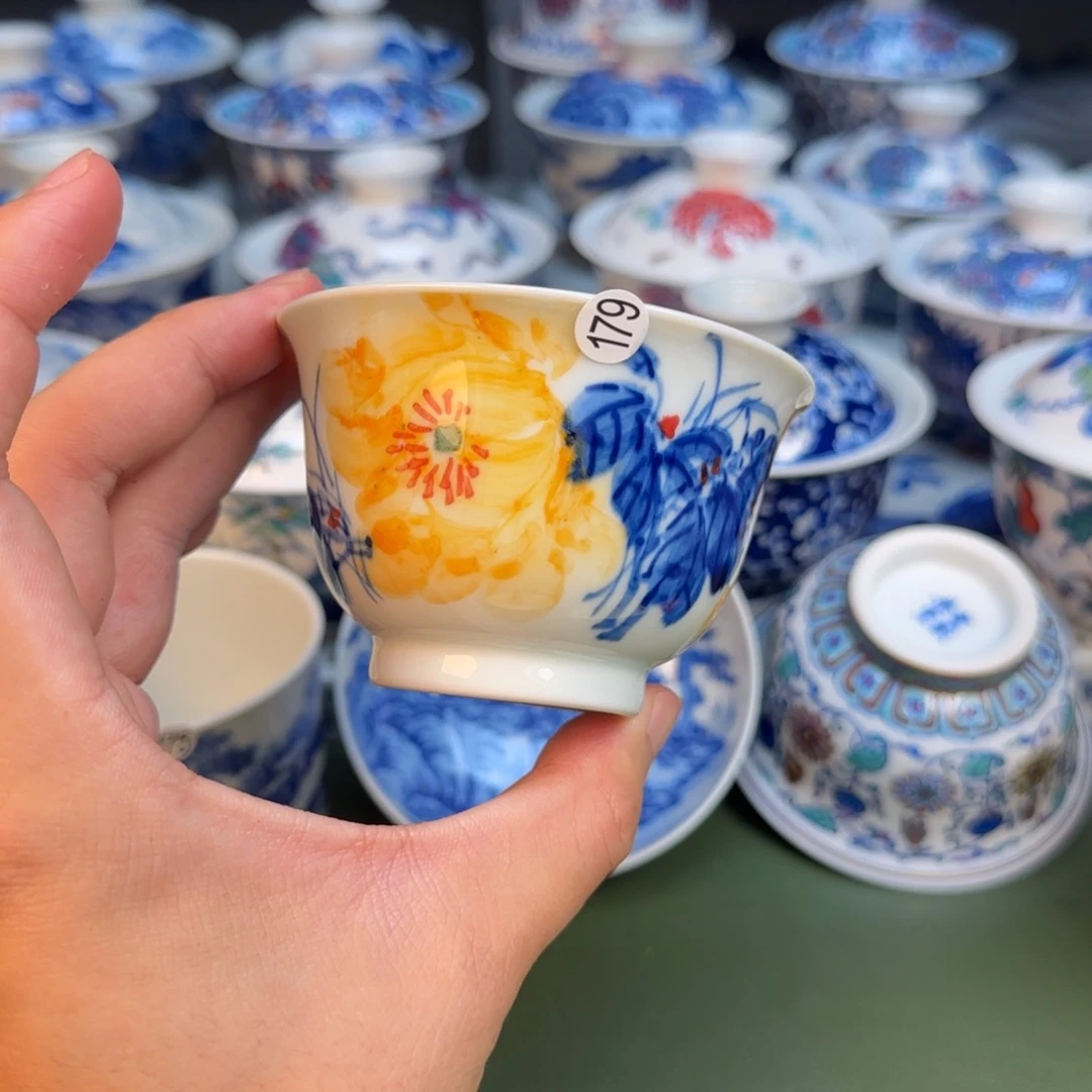 彦祖纯手工手绘茶具179