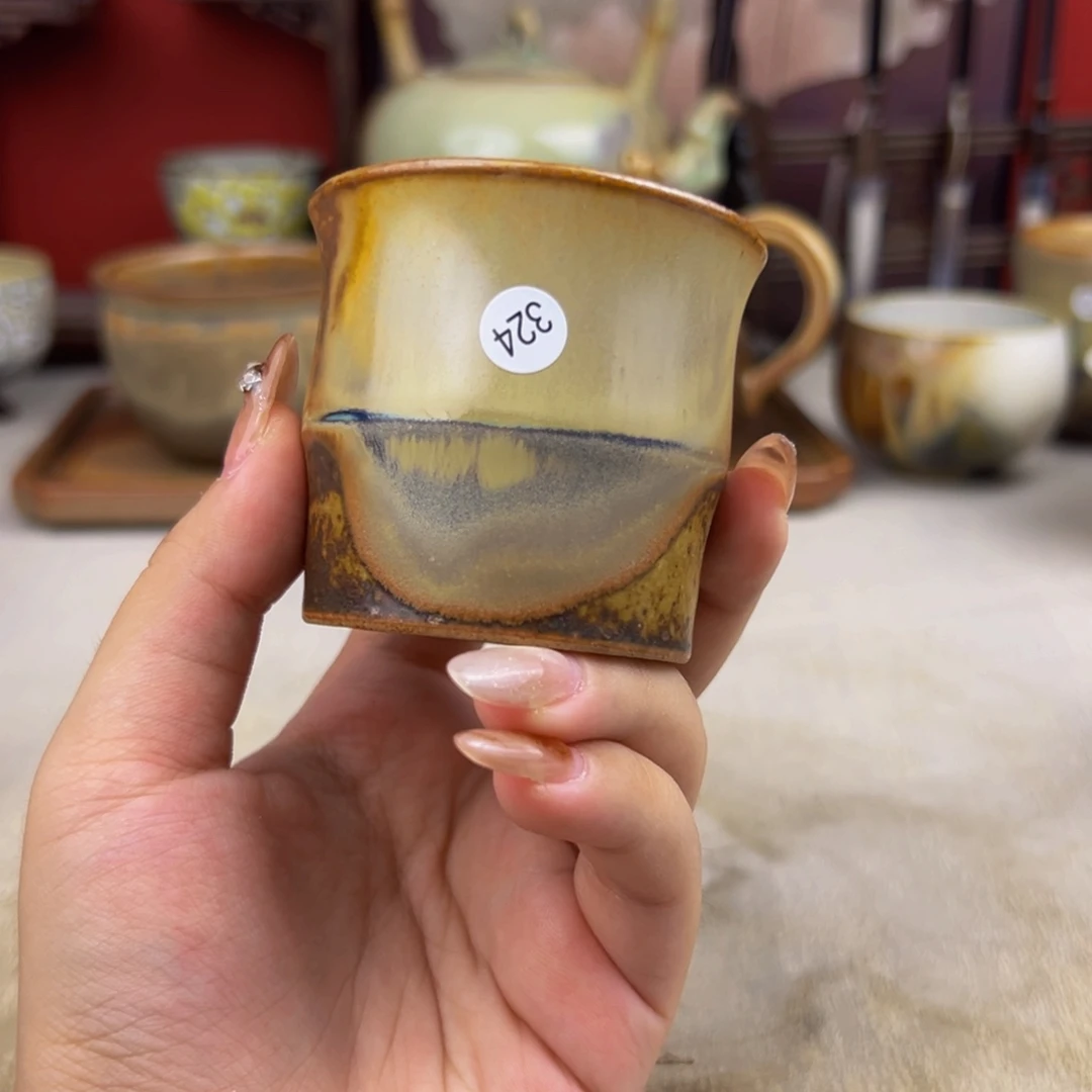 杯纯手工柴烧主人杯