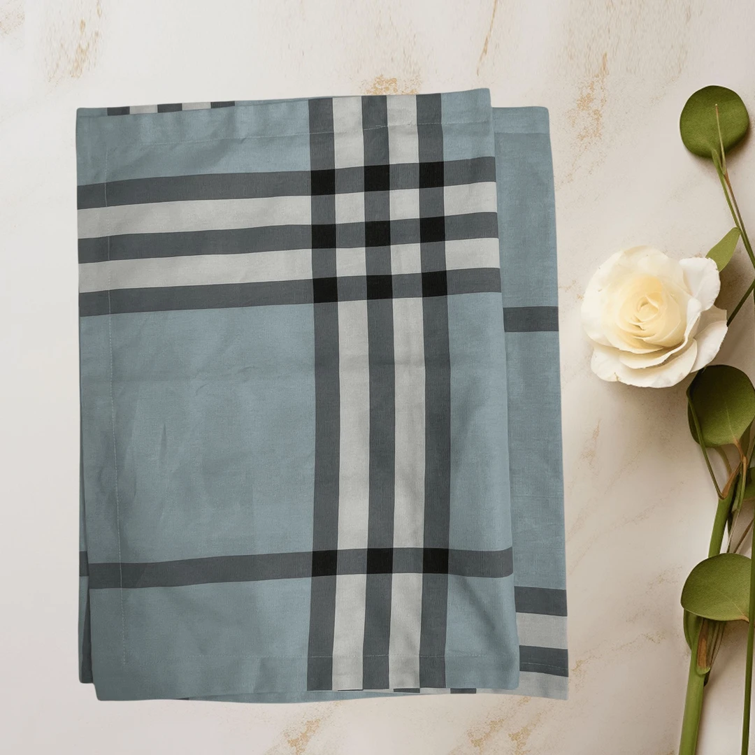 纯棉粗布枕套被罩条纹格子帆布老粗布吸汗透气夏季必备纯棉被套