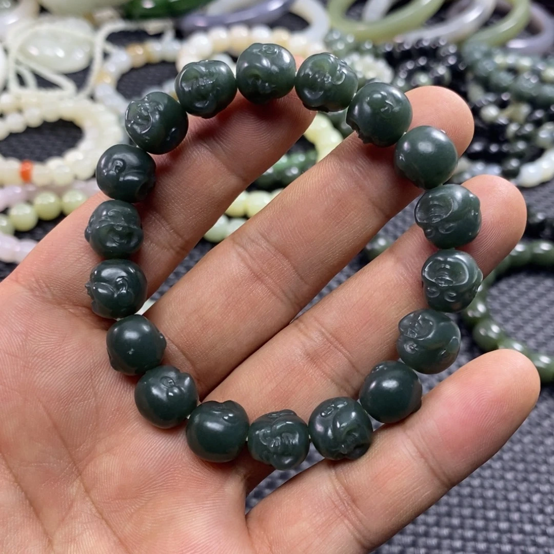 和田玉未镶嵌手链