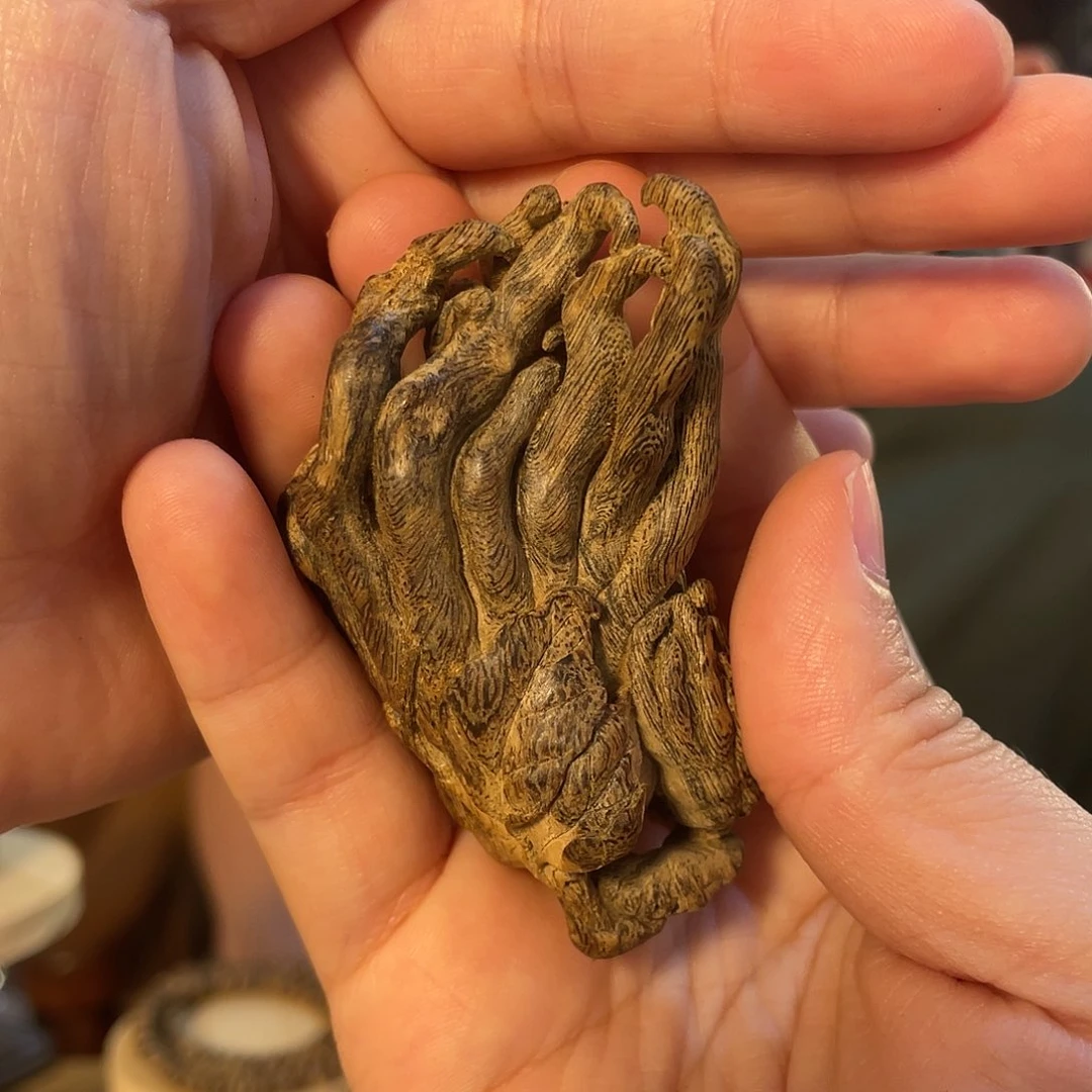 沉香摆件达拉干佛手30g