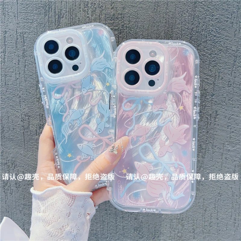 羽纱奶油壳适用苹果16/iPhone/华为荣耀/OPPO/VIVO/小米/手机壳潮